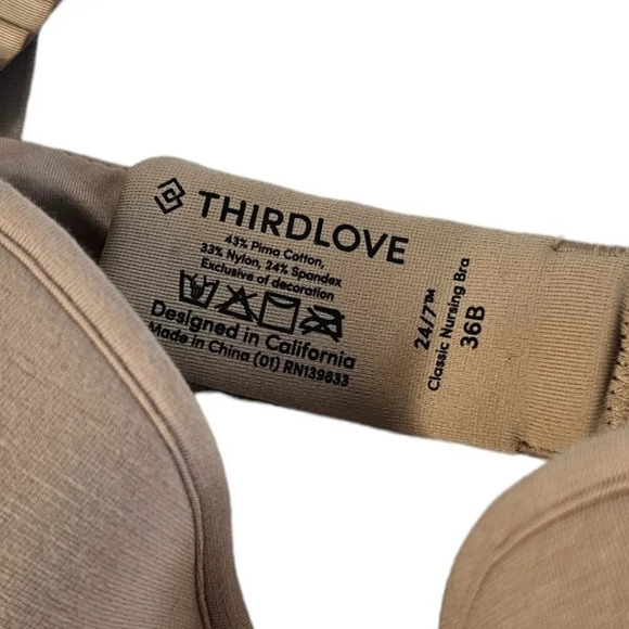 Third Love 24/7 Classic Nursing Bra  Nude Size 36B - Picture 7 of 9